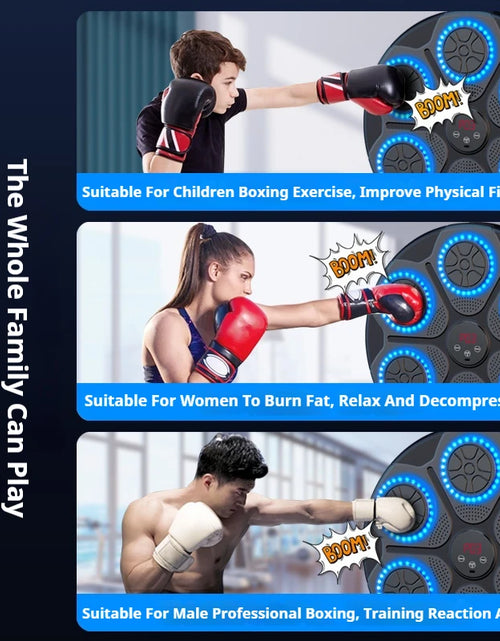 Load image into Gallery viewer, New Music Boxing Machine Smart Bluetooth Wall Mounted Music Boxing Trainer Gym Home Electronic Boxing Target Punching Equipment
