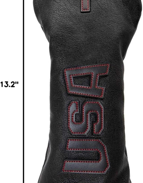 Load image into Gallery viewer, Golf Club Head Covers,Golf Headcovers Leather Golf Wood Covers for Divers Fairway Woods Hybrids(Ut) with Number Tag 3 5 7 X,Golf Iron Covers for Men Women
