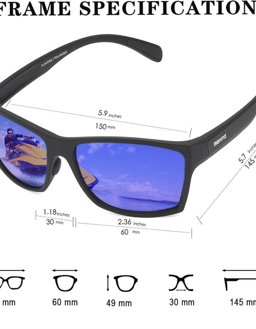 Load image into Gallery viewer, Floating Polarized Fishing Sunglasses for Men Surfing Kayaking UV Protection Unsinkable Water Sport Sun Glasses
