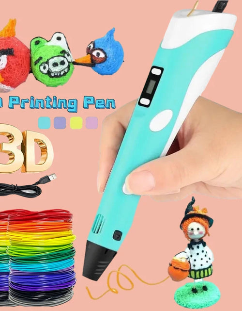 Load image into Gallery viewer, 3D Printing Pen DIY Three-Dimensional Painting Children Toys Fun Camouflage with LCD Screen Compatible PLA Filament Toys Gift
