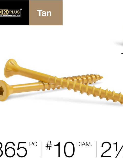 Load image into Gallery viewer, Wood Screws, Tan Exterior Screws, #10-2.5”, 5Lb Box, 48416
