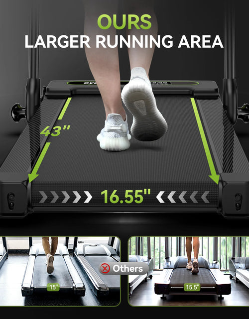 Load image into Gallery viewer, 2.5HP 2 In1 Foldable Treadmill with Display Screen Portable Walk Pad Electric Running Walking Pad for Home Fitness R46101
