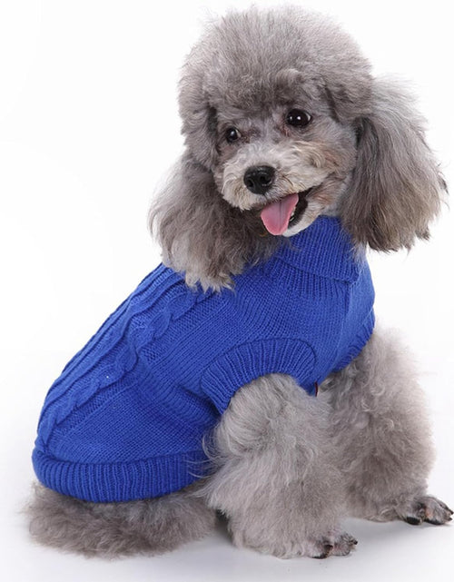 Load image into Gallery viewer, Small Dog Sweaters Knitted Pet Cat Sweater Warm Dog Sweatshirt Dog Winter Clothes Kitten Puppy Sweater
