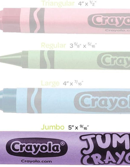 Load image into Gallery viewer, Jumbo Crayons Bulk, 6 Sets of 16 Large Crayons for Toddlers &amp; Kids, School Supplies, Gifts [Amazon Exclusive]
