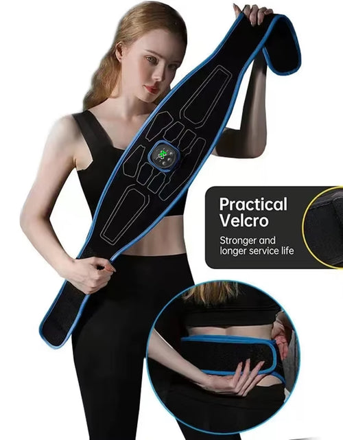 Load image into Gallery viewer, EMS Abdominal Toning Belt Electric Muscle Stimulation Muscle Toner Portable Fitness Massager Waist Trainer Body Slimming Shaping
