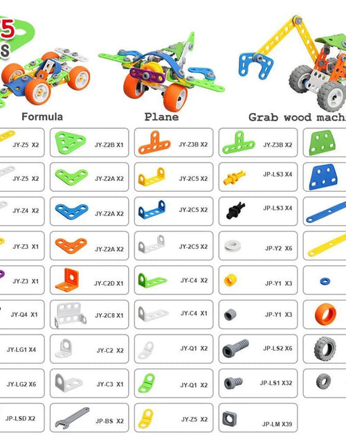 Load image into Gallery viewer, Building Blocks STEM Toys for 4 5 6 7 8+ Year Old Boys Erector Sets Kits Building Toys for Kids Age 4-8 6-8 5-7 8-10 Creative Learning Game Engineering Stem Projects Activities Gift
