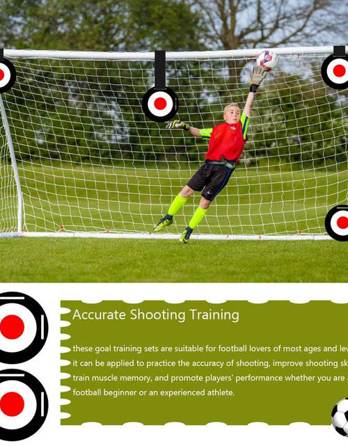 Load image into Gallery viewer, Football Training Target Equipment Soccer Target Training Equipment Adjustable Football Top Corner Target Tray for Home Outdoor
