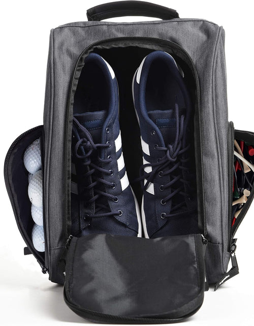 Load image into Gallery viewer, Golf Shoe Bag - Zippered Shoe Carrier Bags with Ventilation &amp; outside Pocket for Socks, Tees, Etc.
