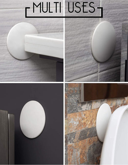 Load image into Gallery viewer, Door Stoppers - Large 3.15&quot; (4 PCS) - Door Stoppers for Wall with Strong Back Adhesive - Quiet and Shock Absorbent Silicone Wall Protectors from Door Knobs - Protects Every Wall Surface
