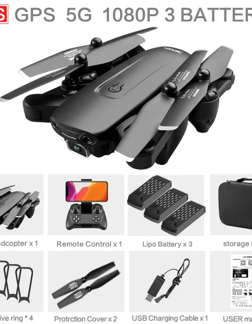 Load image into Gallery viewer, F6 GPS Drone 4K Camera HD FPV Drones with Follow Me Wifi Optical Flow Foldable RC Quadcopter Professional Dron Toys
