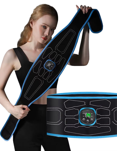 Load image into Gallery viewer, EMS Abdominal Toning Belt Electric Muscle Stimulation Muscle Toner Portable Fitness Massager Waist Trainer Body Slimming Shaping
